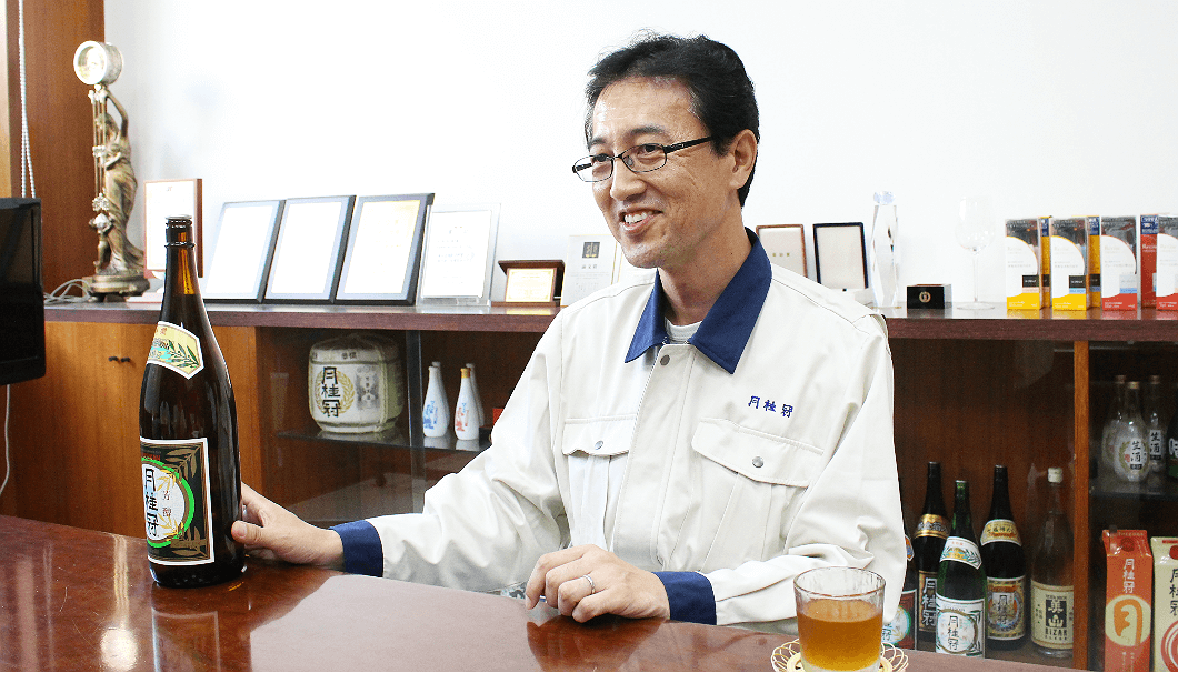 Caption: Akira Matsumoto, the man responsible for Tokusen brewing